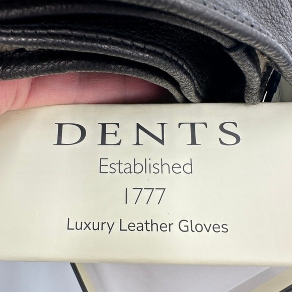 Dents Luxury Leather Gloves Mens Size Med Dark Brown Winter Driving Gloves NIB - Picture 4 of 8